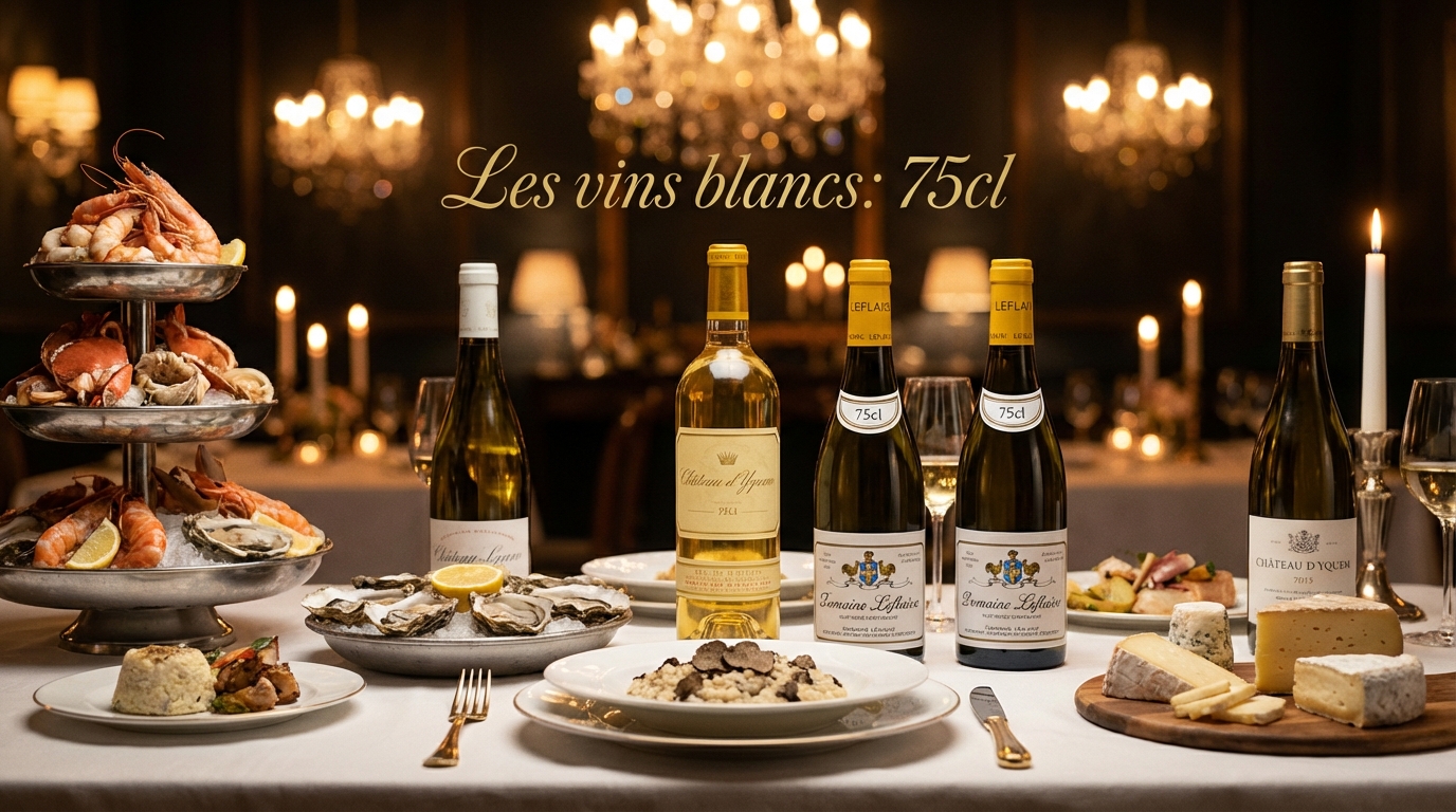 Les vins blancs: 75cl